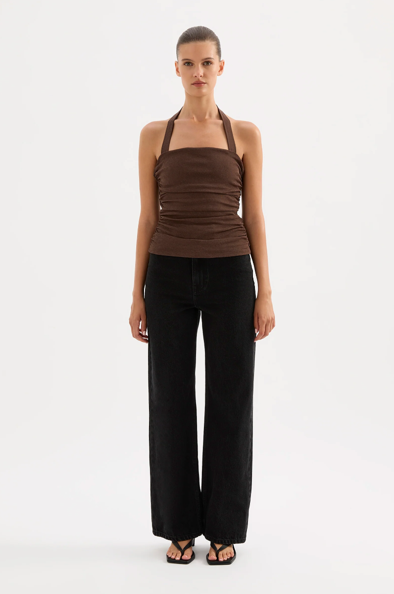 Hermione Mesh Top Choc