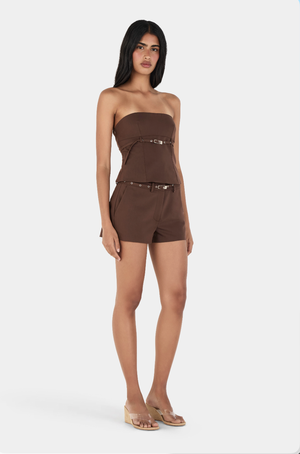 Phoebe Shorts Chocolate