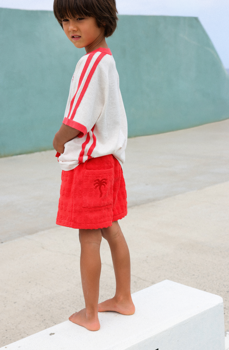 Bubble Terry Towelling Shorts Fiesta