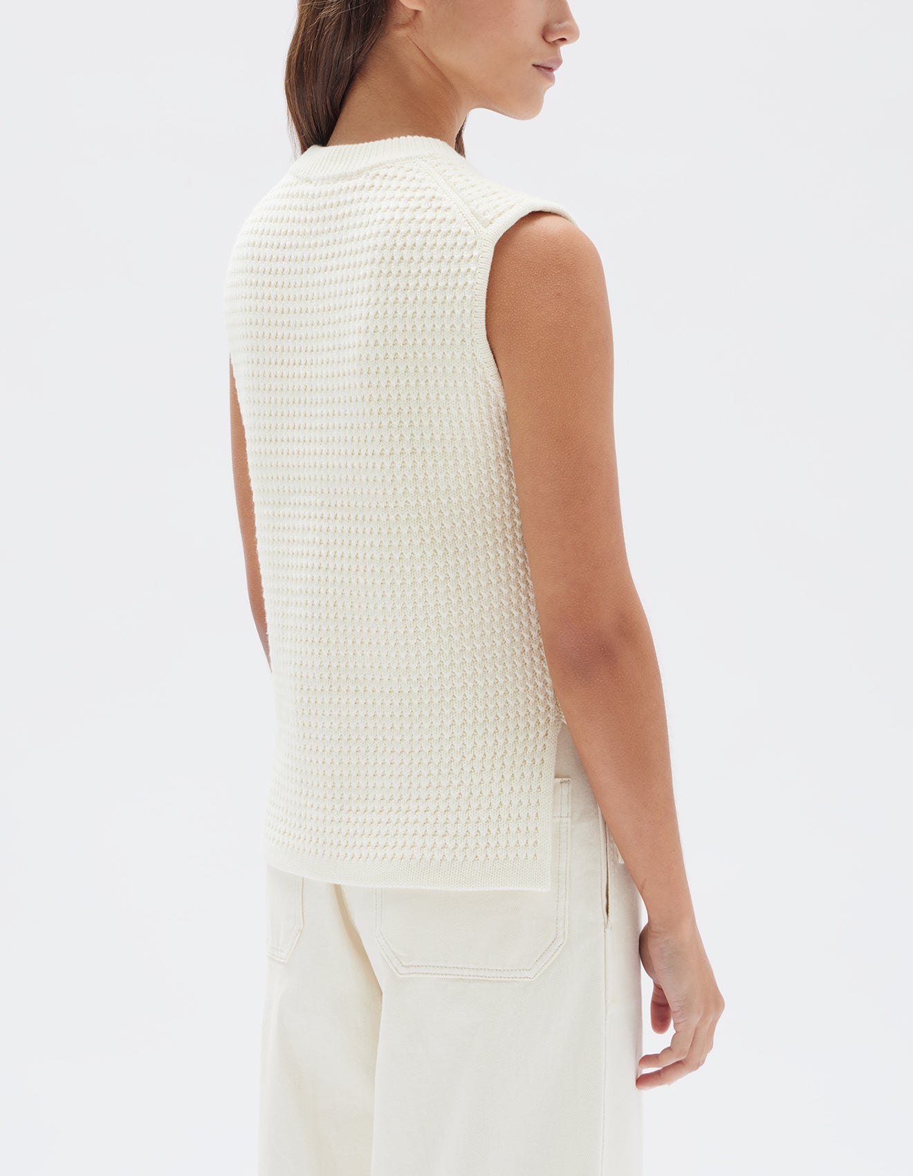 Sienna Knit Tank Cream