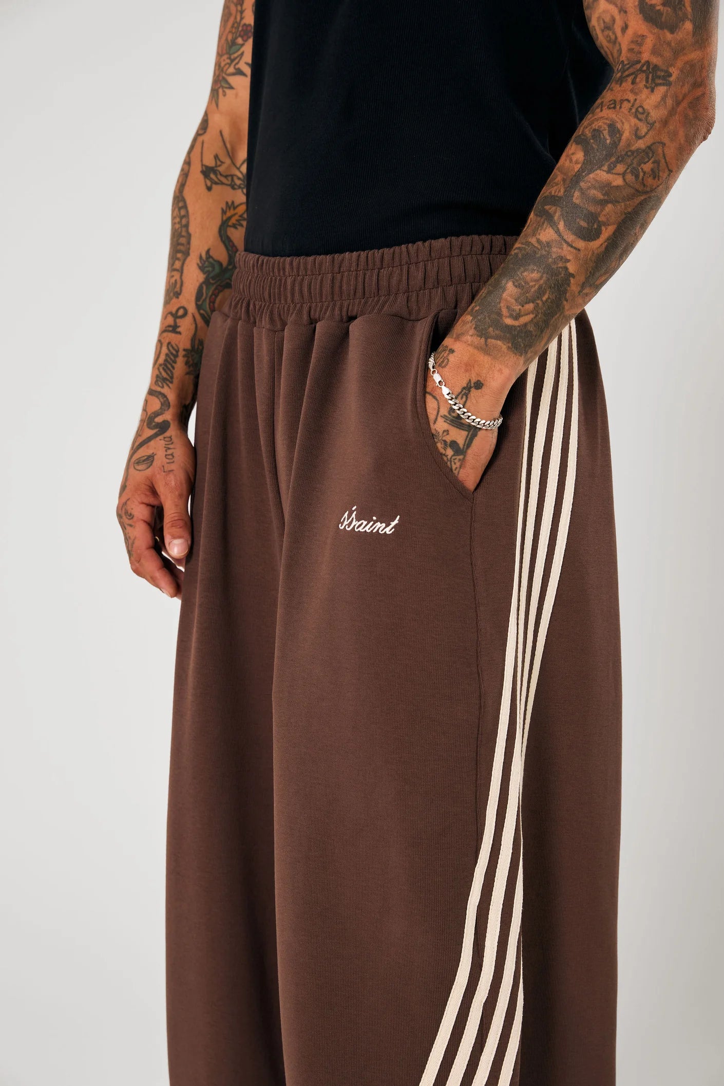 SSAINT Barrel Pants Brown