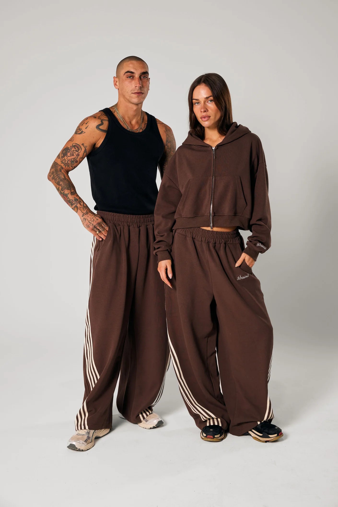 SSAINT Barrel Pants Brown