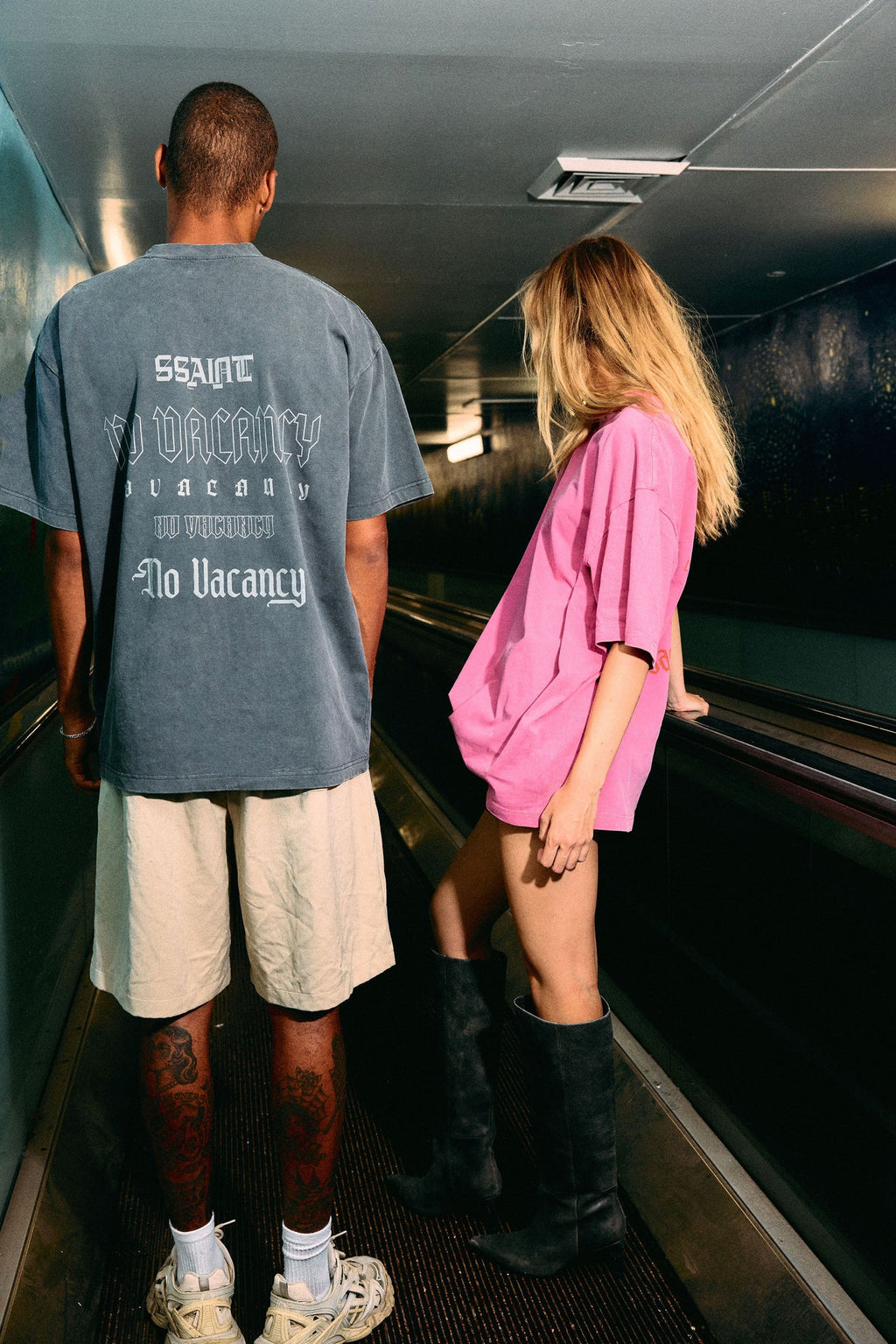 No Vacancy Tee Charcoal