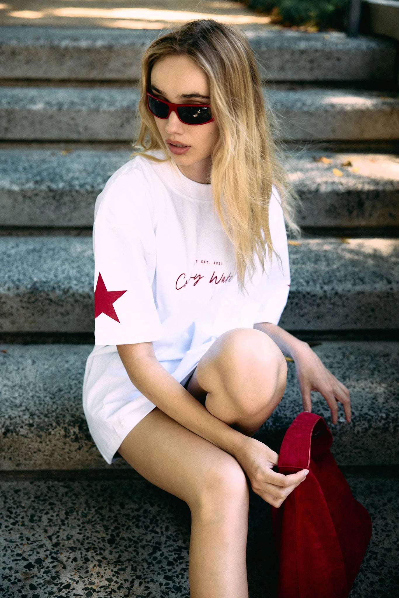 Cowboy Water Tee White