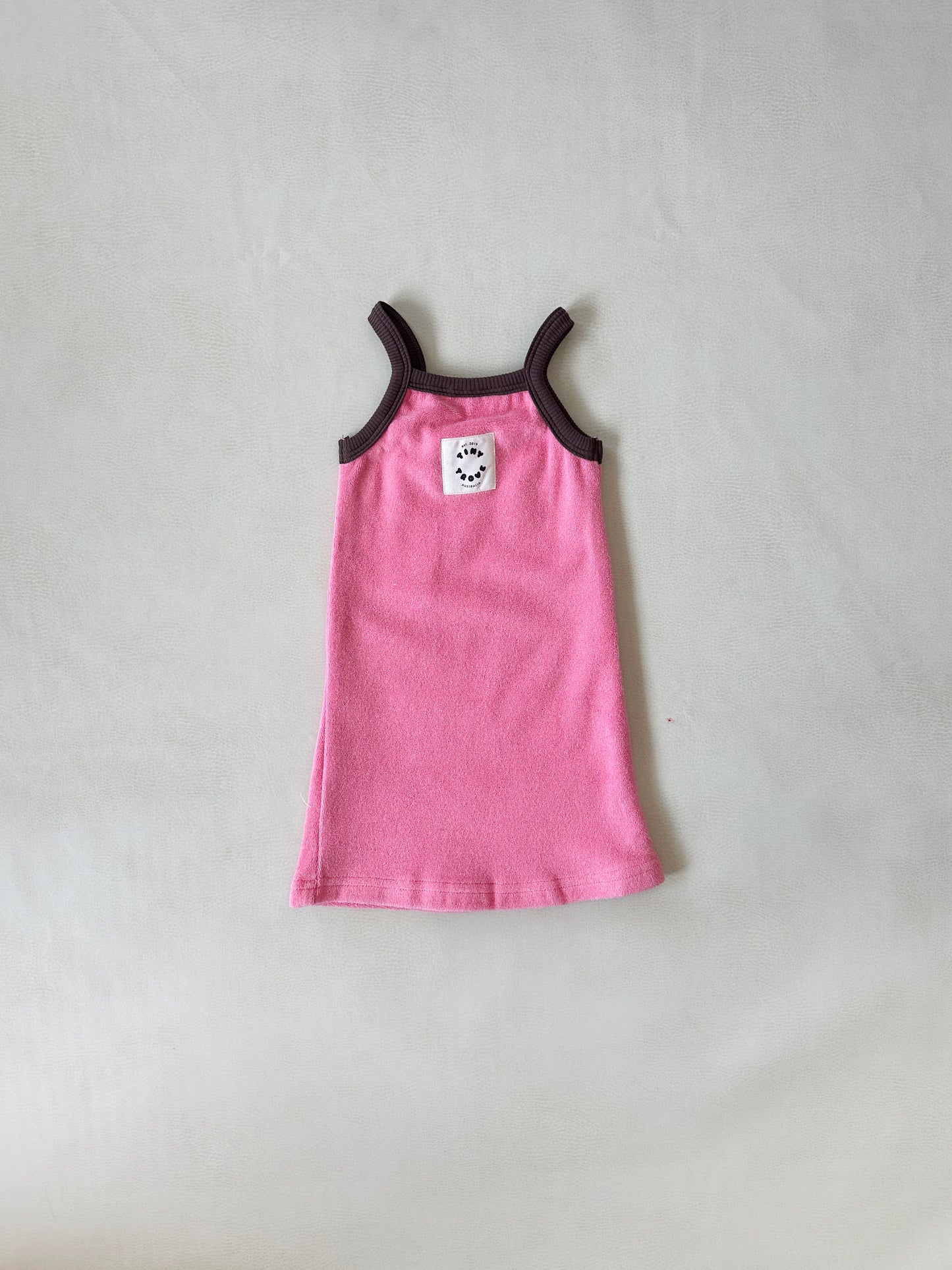 Stevie Terry Towelling Dress Pink