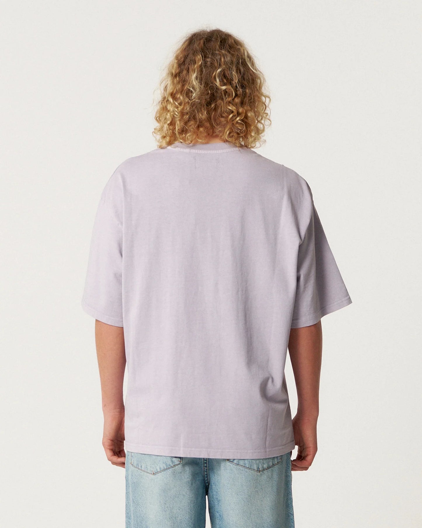 Jumbo Pocket Tee Washed Purple
