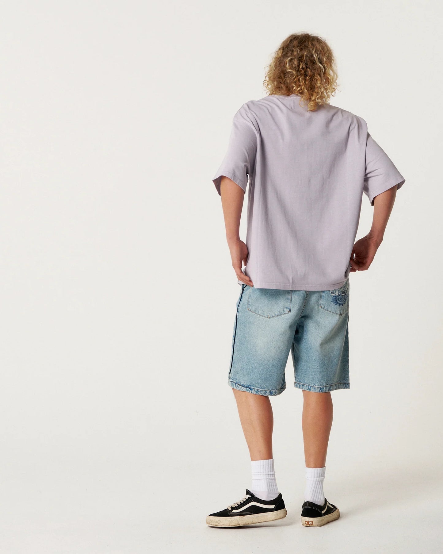 Jumbo Pocket Tee Washed Purple