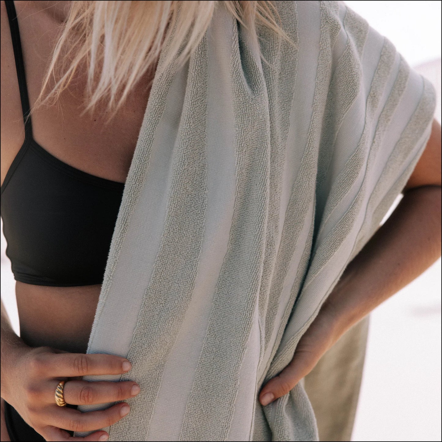 Tide Beach Towel Seagrass