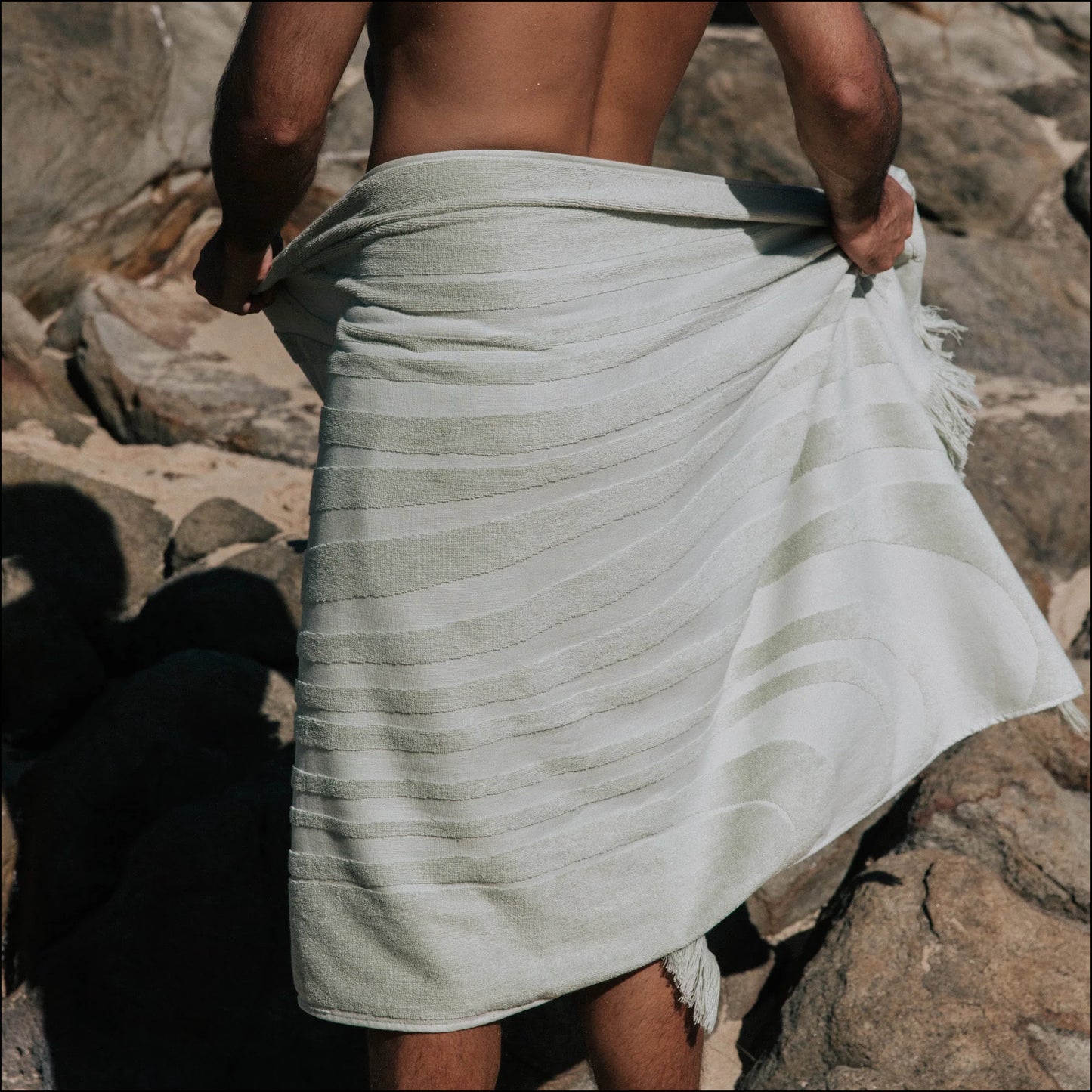 Tide Beach Towel Seagrass