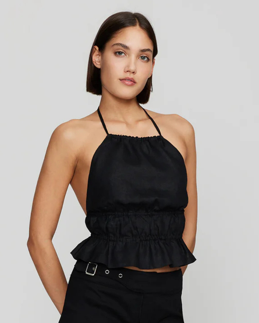 Verity Backless Top Black