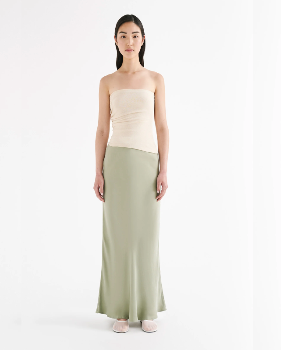 Lea Cupro Skirt Sage