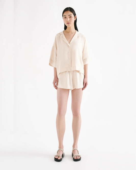 Lounge Linen Short Panacotta