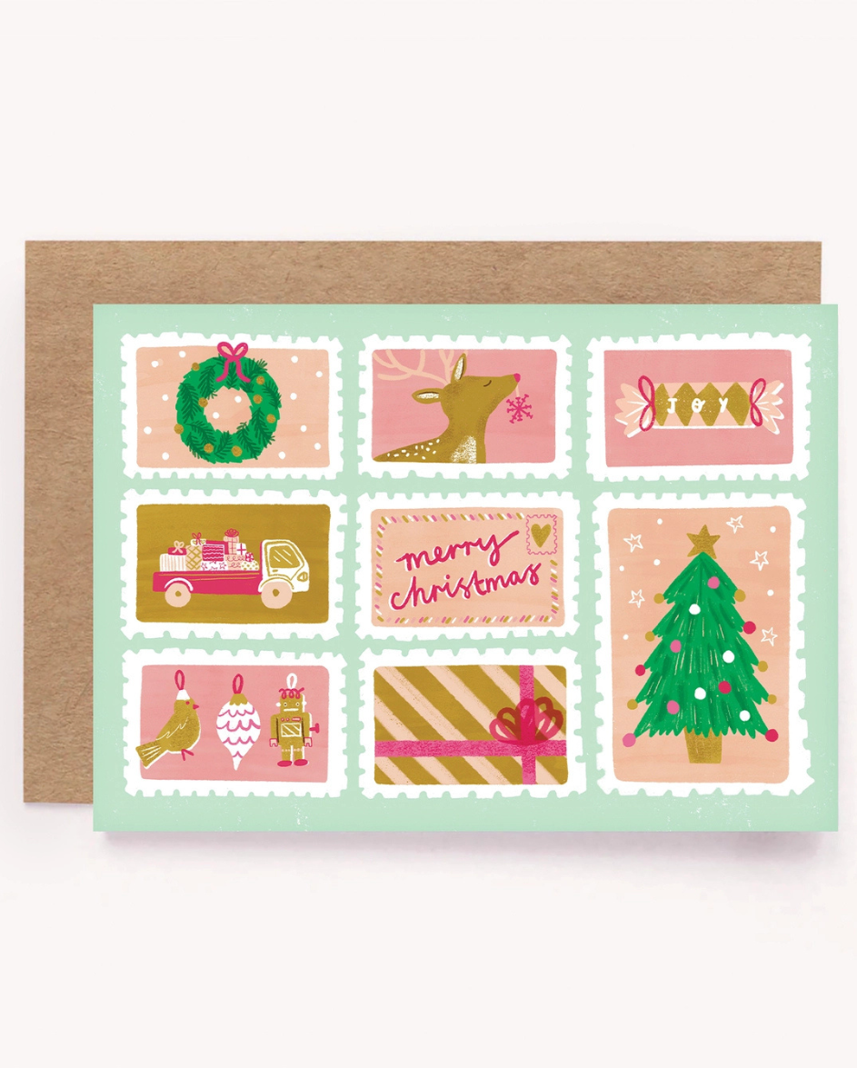 Christmas Stamps Card