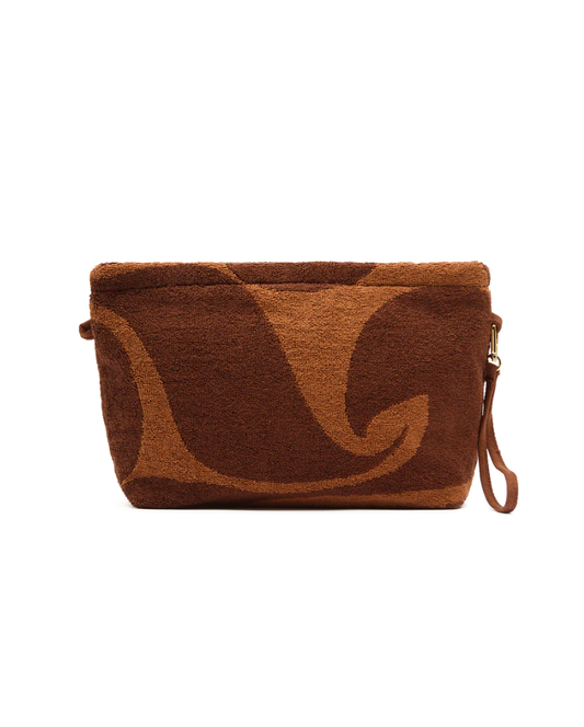 Towelling Pouch Wave Umber