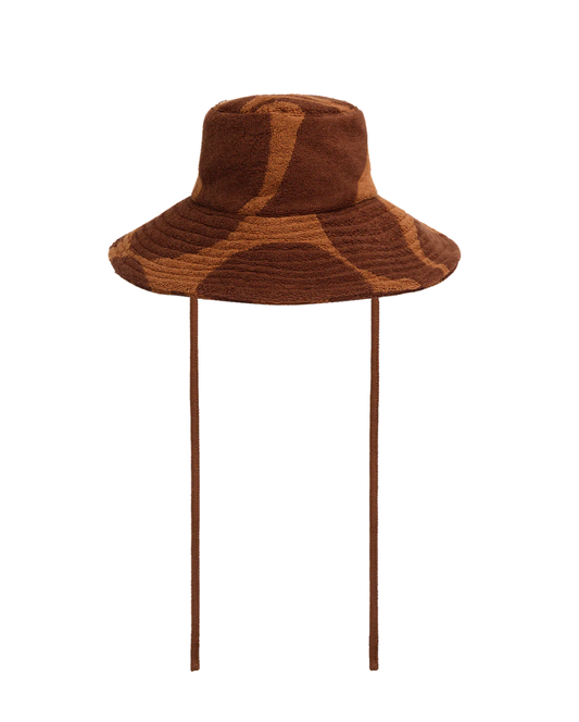 Towelling Sun Hat Wave Umber