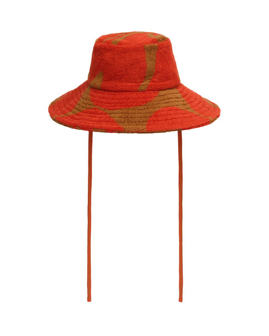 Towelling Sun Hat Wave Spice