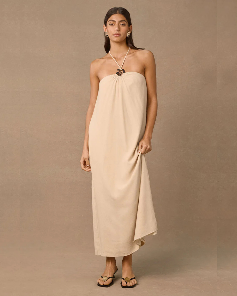 Aelia Midi Dress Sand