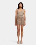 Tamsen Mini Skirt Porcini