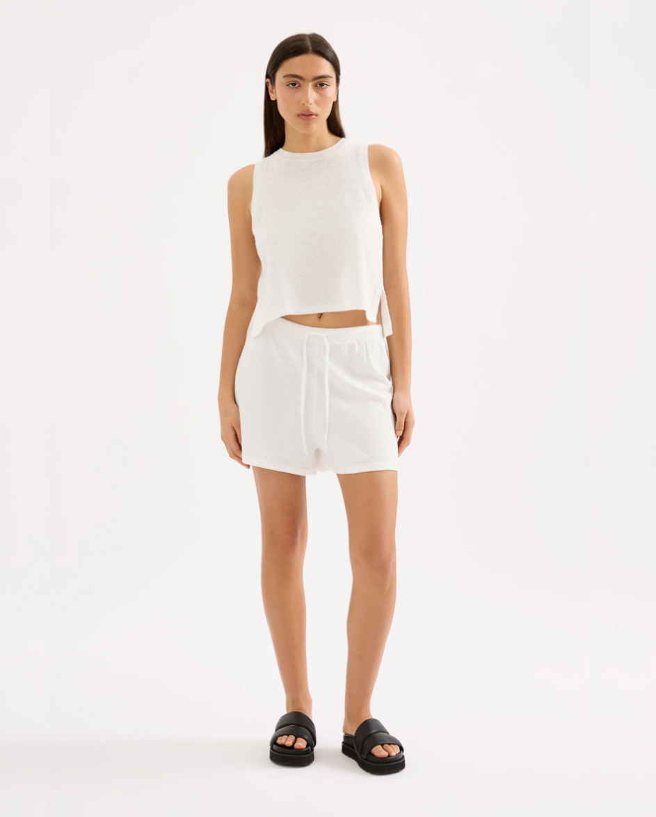 Zosia Knit Short White