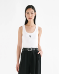 Organic Emblem Tank White