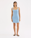 Monroe Linen Mini Dress Sky