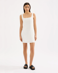 Monroe Linen Mini Dress White
