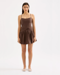 Skarla Mini Dress Chocolate