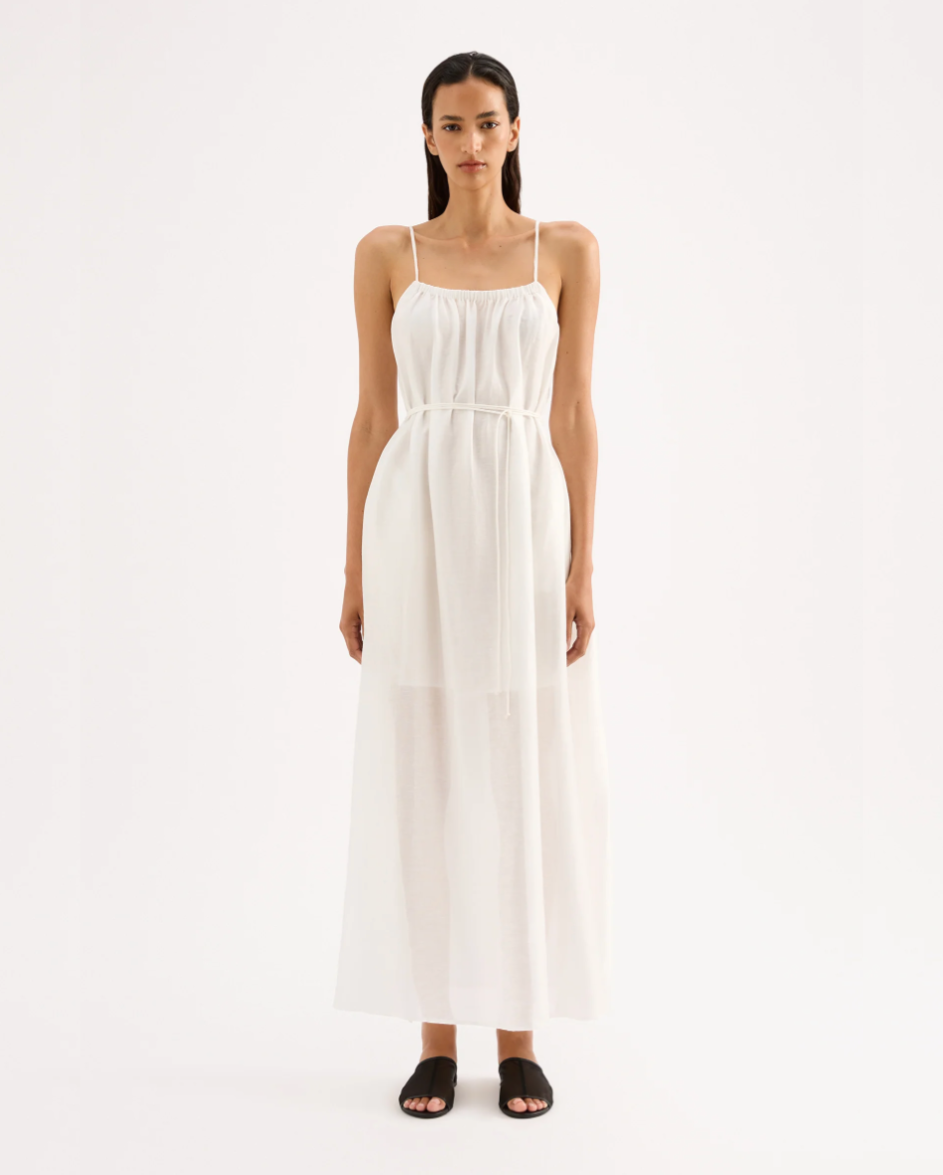 Ziki Maxi Dress White