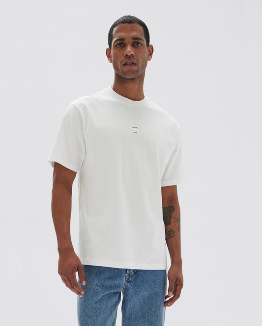 Mens Exhibit Patch SS Tee White