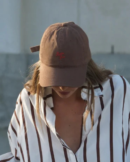 Embroidered Cap Brown