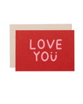 Love You Smile Card Red