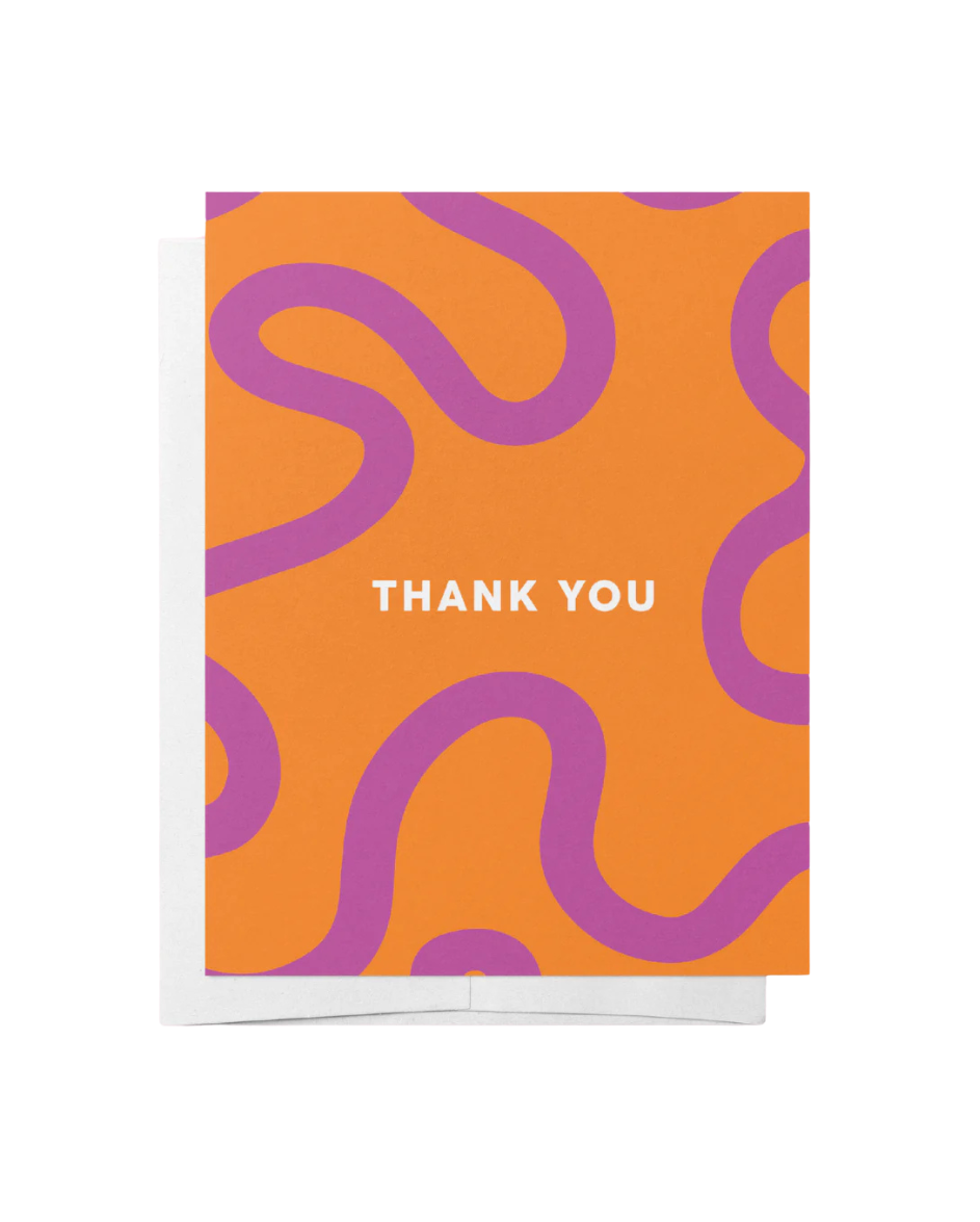 Thank You Card Orange