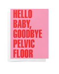 Hello Baby Card Pink