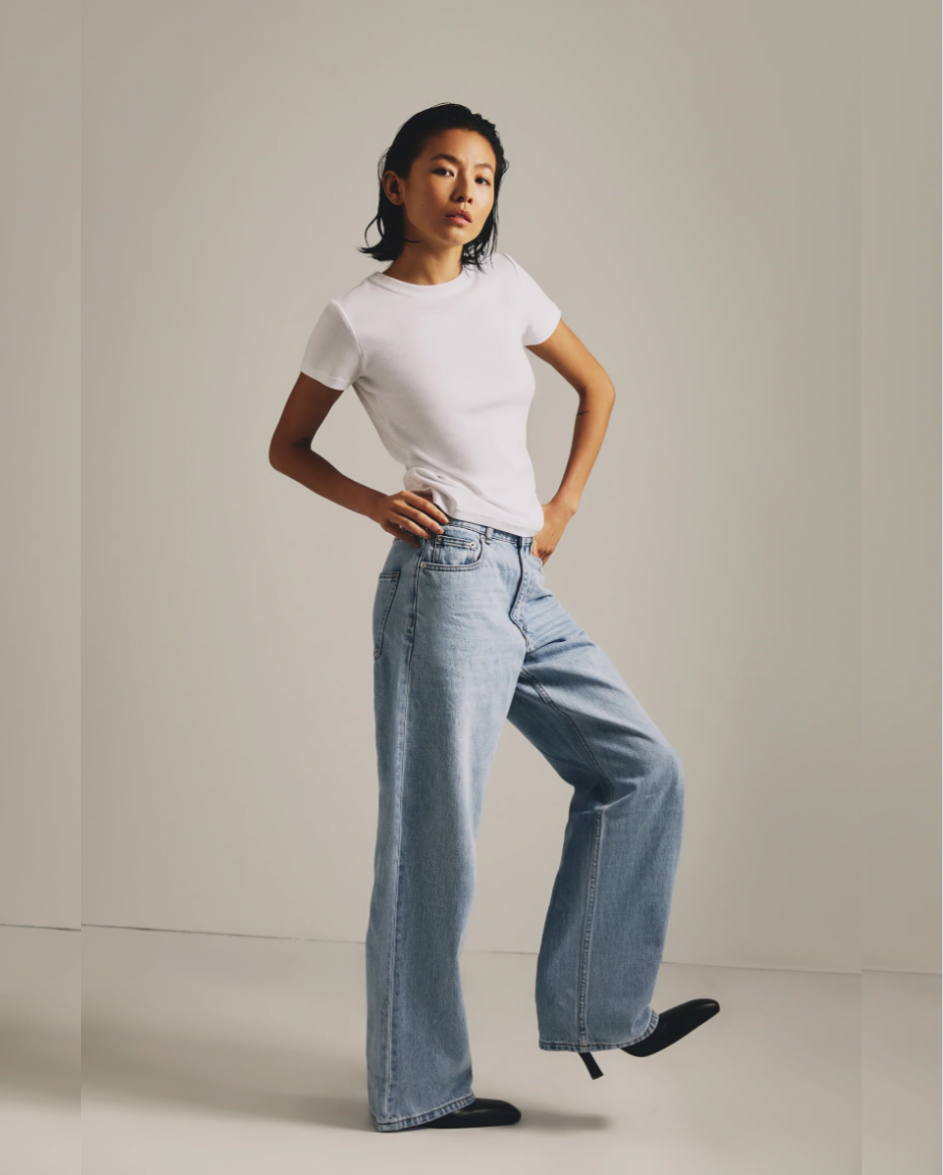 Organic Baggy Jean 90s Blue