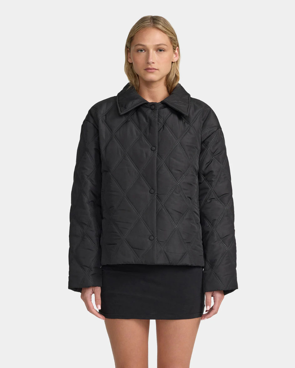 Quinton Quilted Jacket BLK