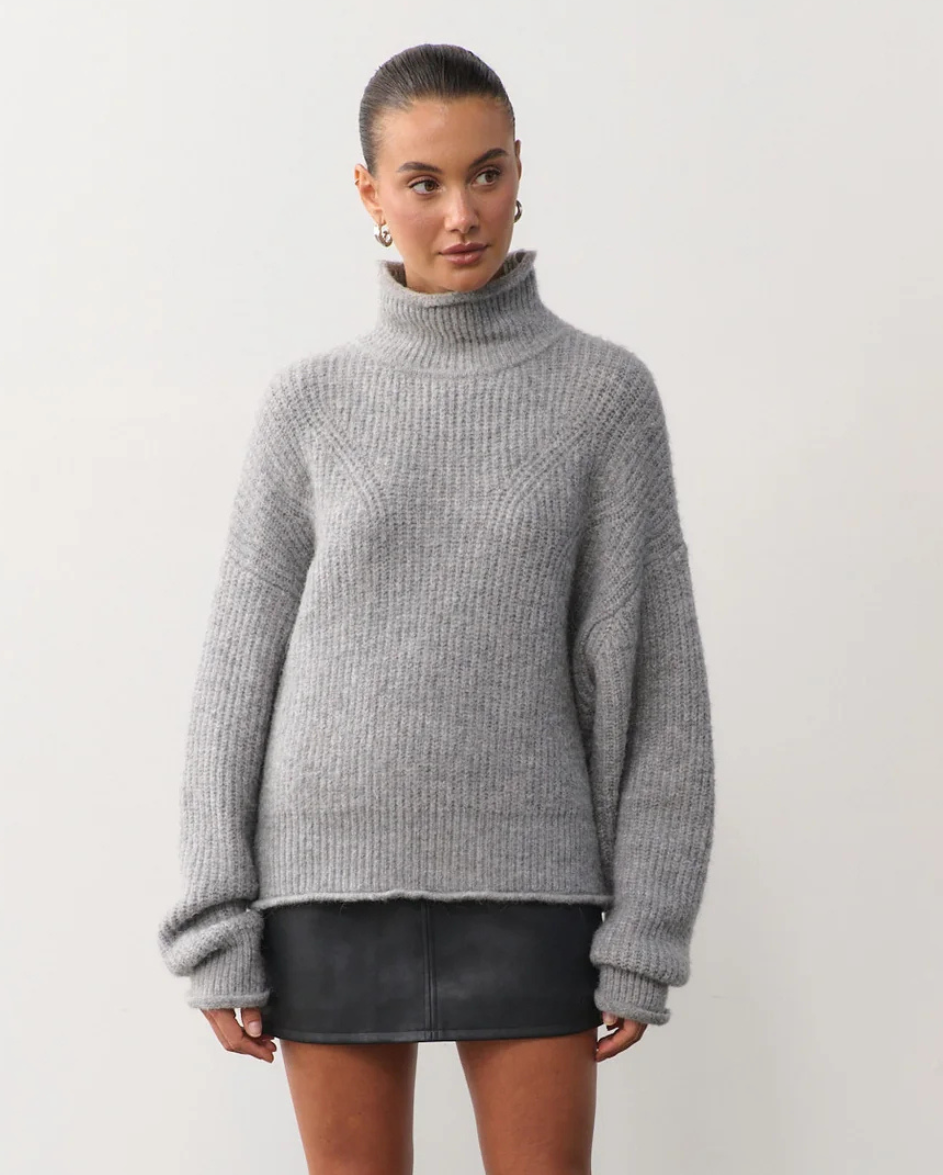 Florence Turtleneck Charcoal