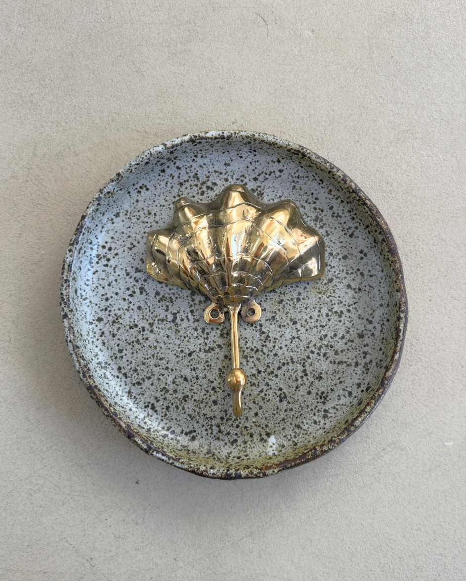 Brass Clam Shell Wall Hook