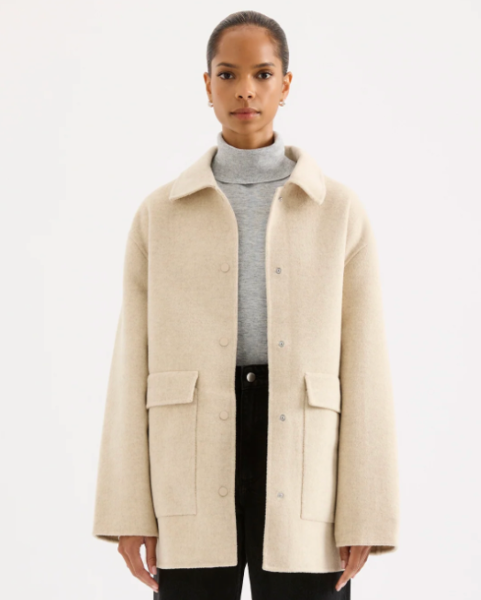 Levi Wool Coat Oat