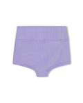 Mini Stripe Rib Boy Short Grape