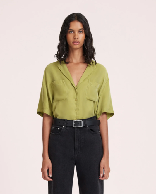 Lucia Cupro Shirt Pickle