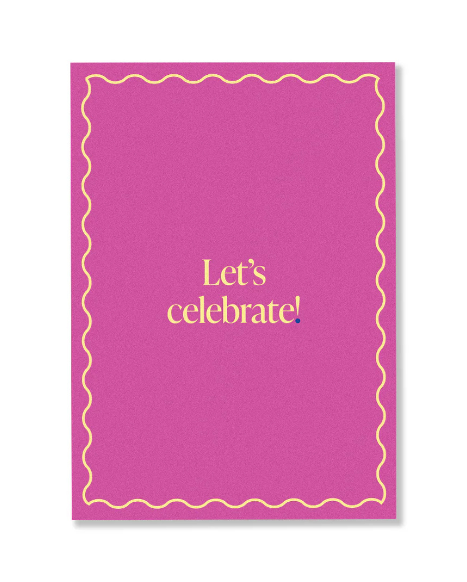 Let's Celebrate Card Pink