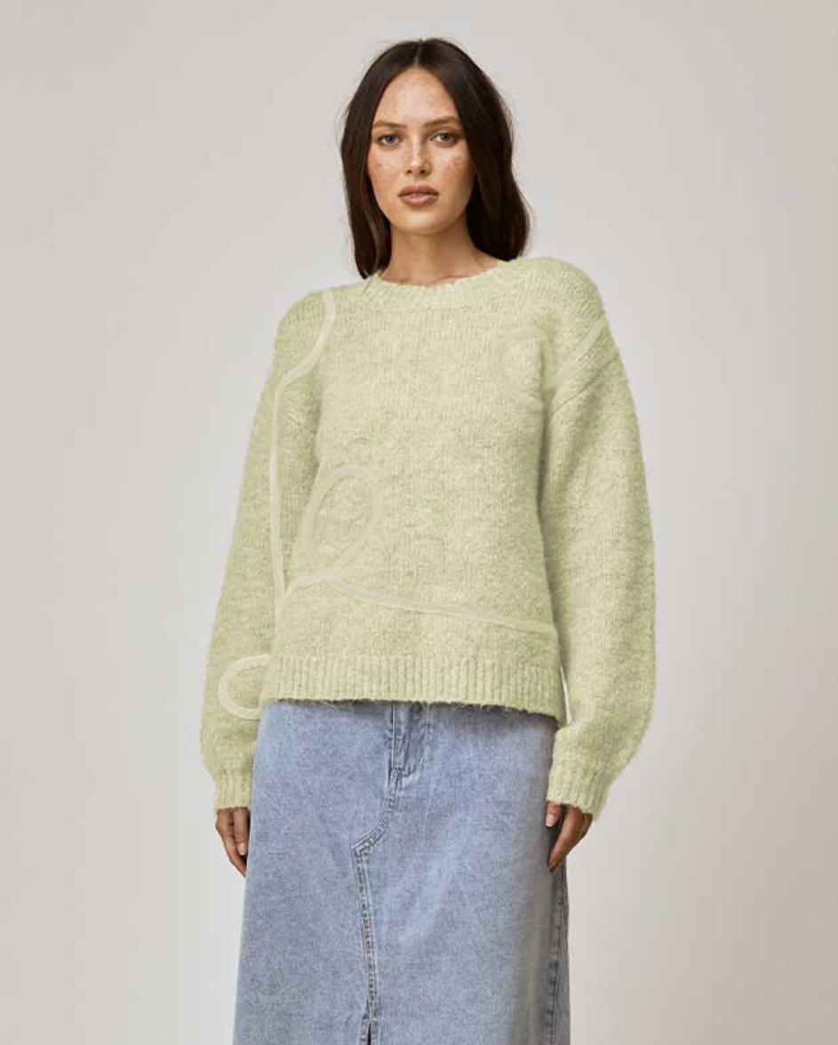 Motion Knit Jumper Green