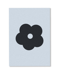 Single Flower Card Blue