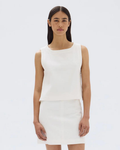 Zoe Twill Top Cream