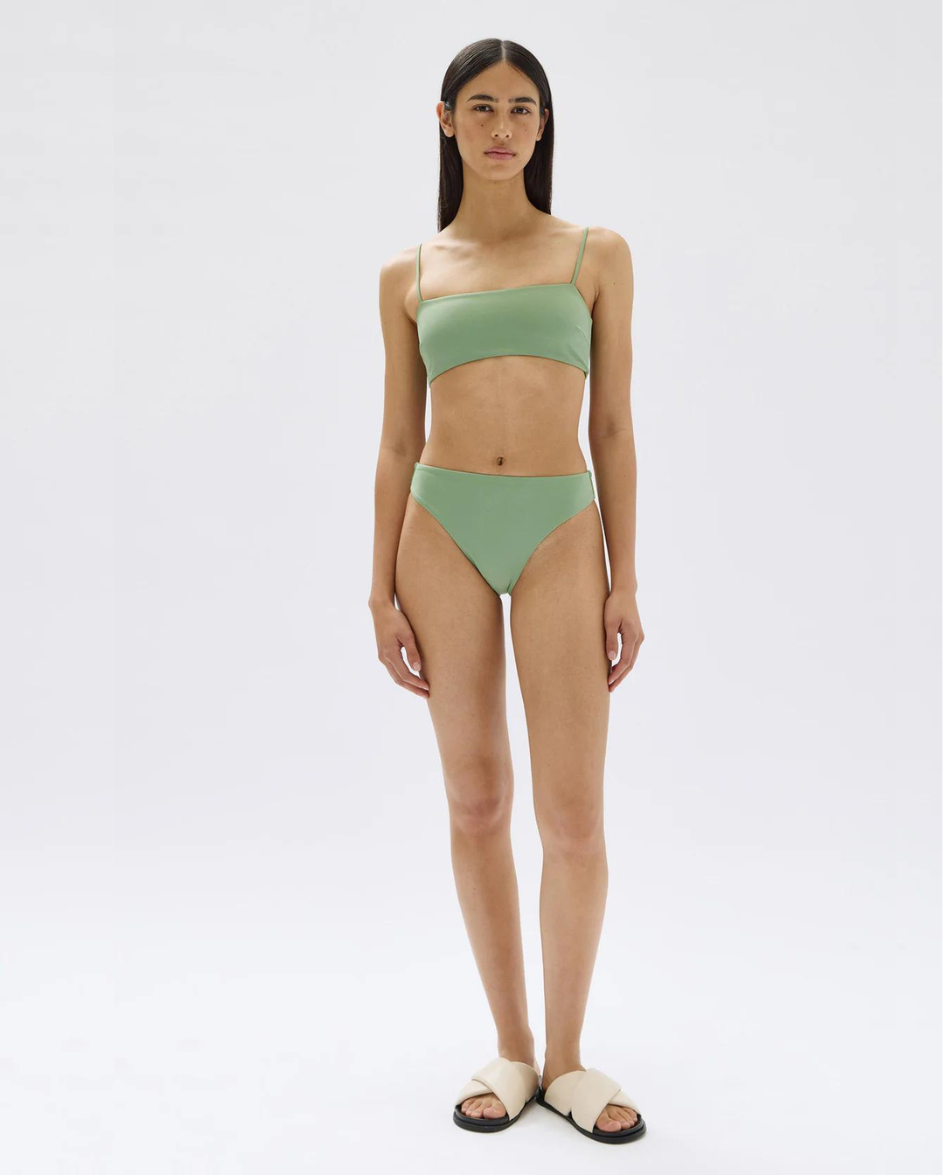 Square Neck Swim Top Pandan