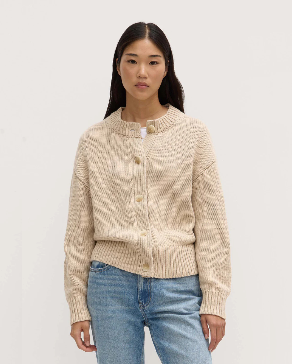 Ava Knit Cardigan Natural