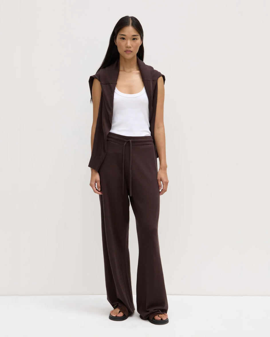Cotton Cashmere Pant Ganache