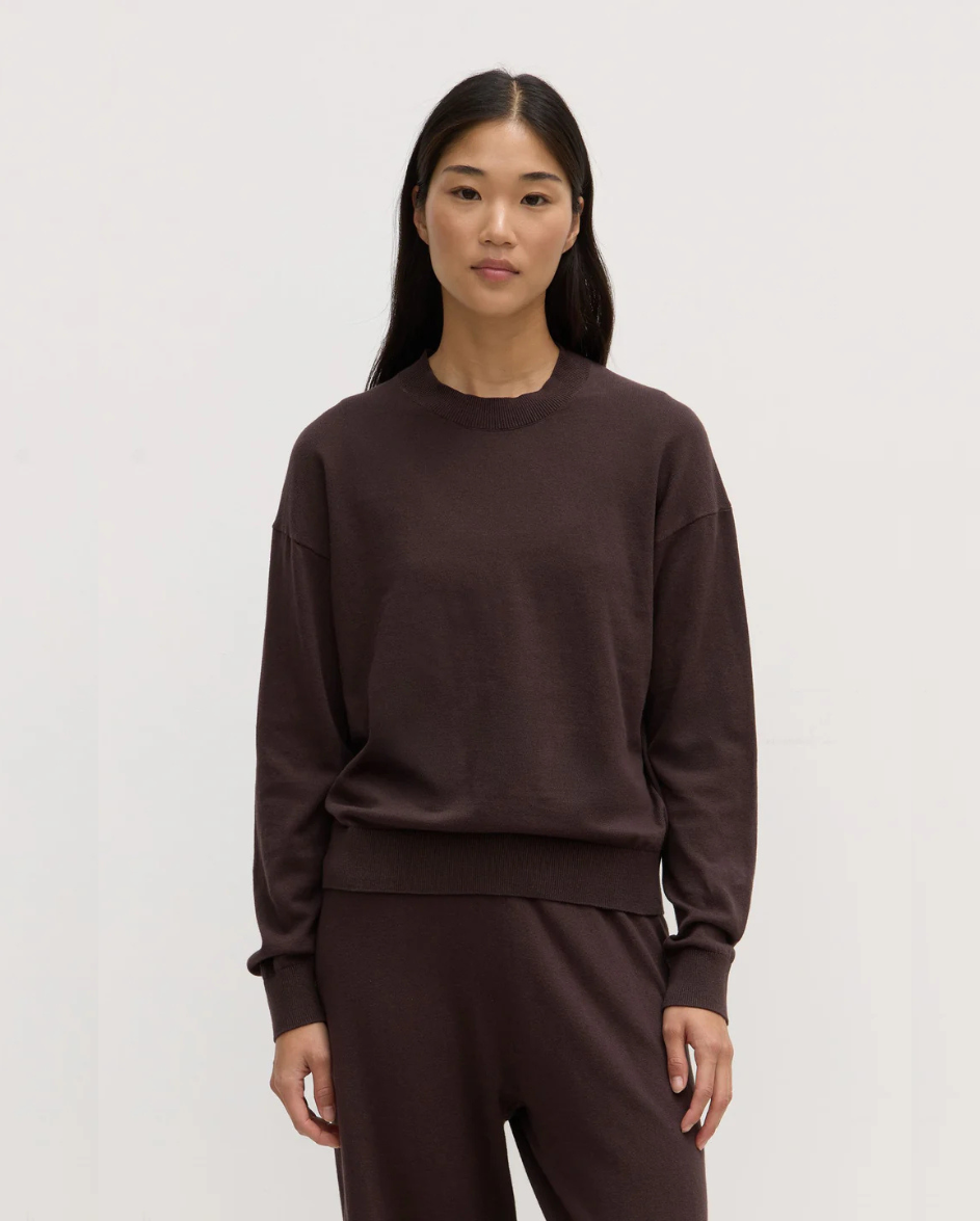 Cotton Cashmere Sweater Ganache