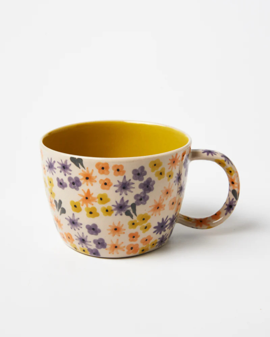 Ditsy Chartreuse Mug