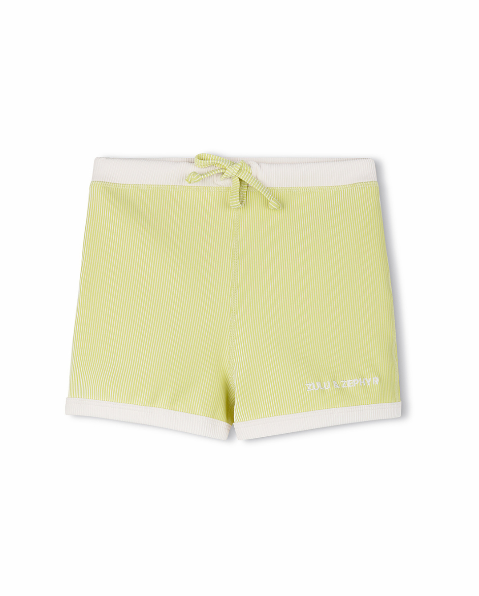 Mini Stripe Rib Surf Short Citrus